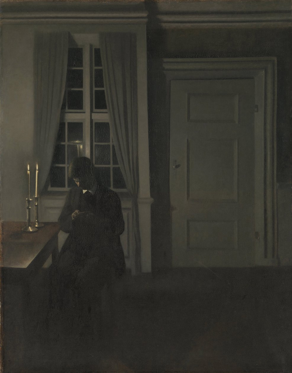 Il collezionista di monete da Vilhelm Hammershøi