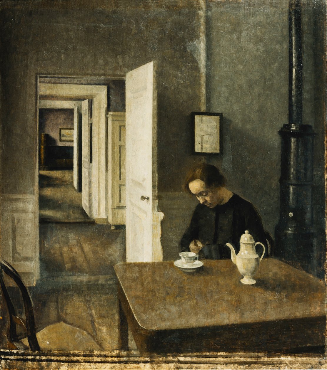 Un interno, Strandgade 25, 1915 da Vilhelm Hammershoi