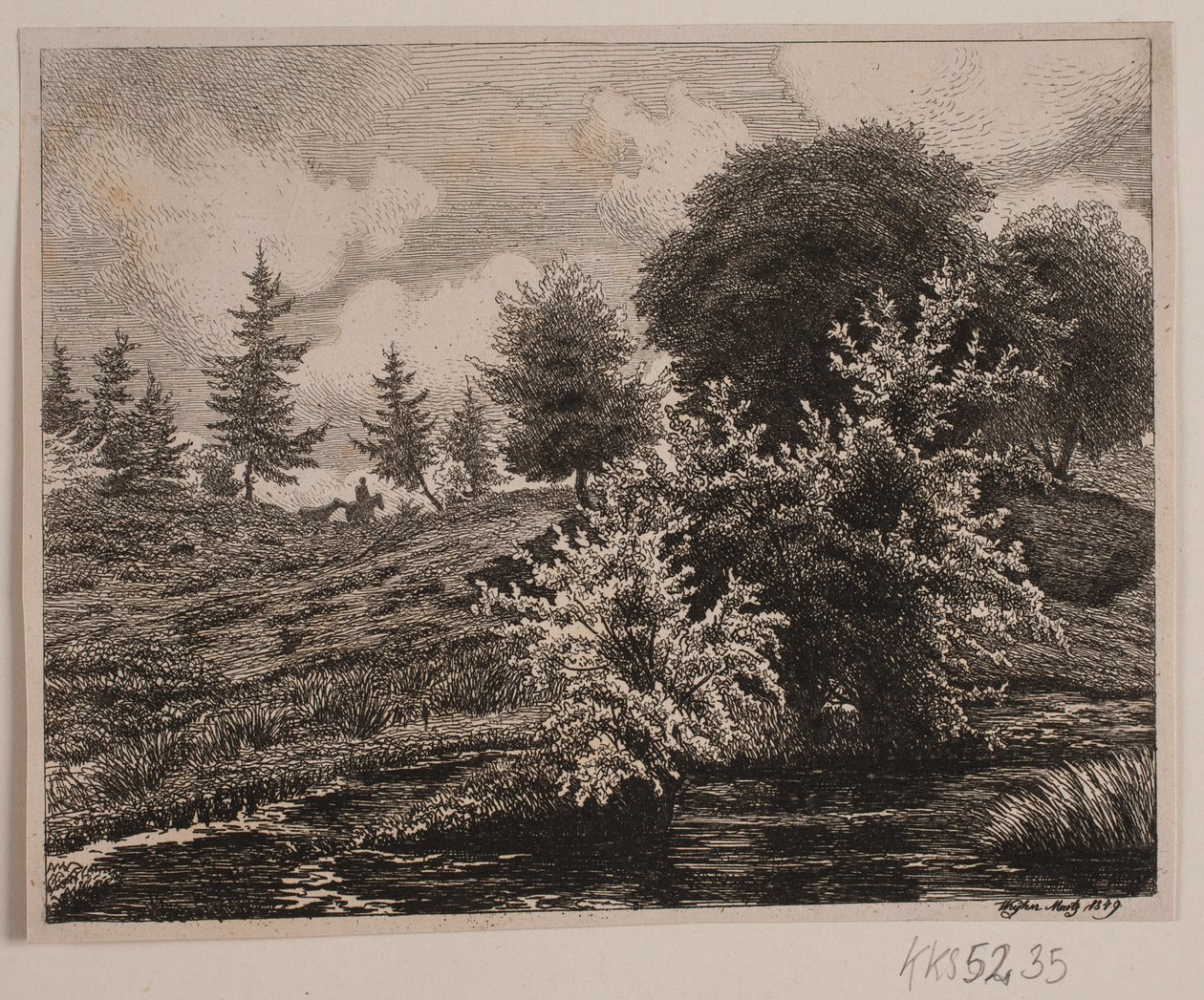 Colline presso una palude da Vilhelm Kyhn