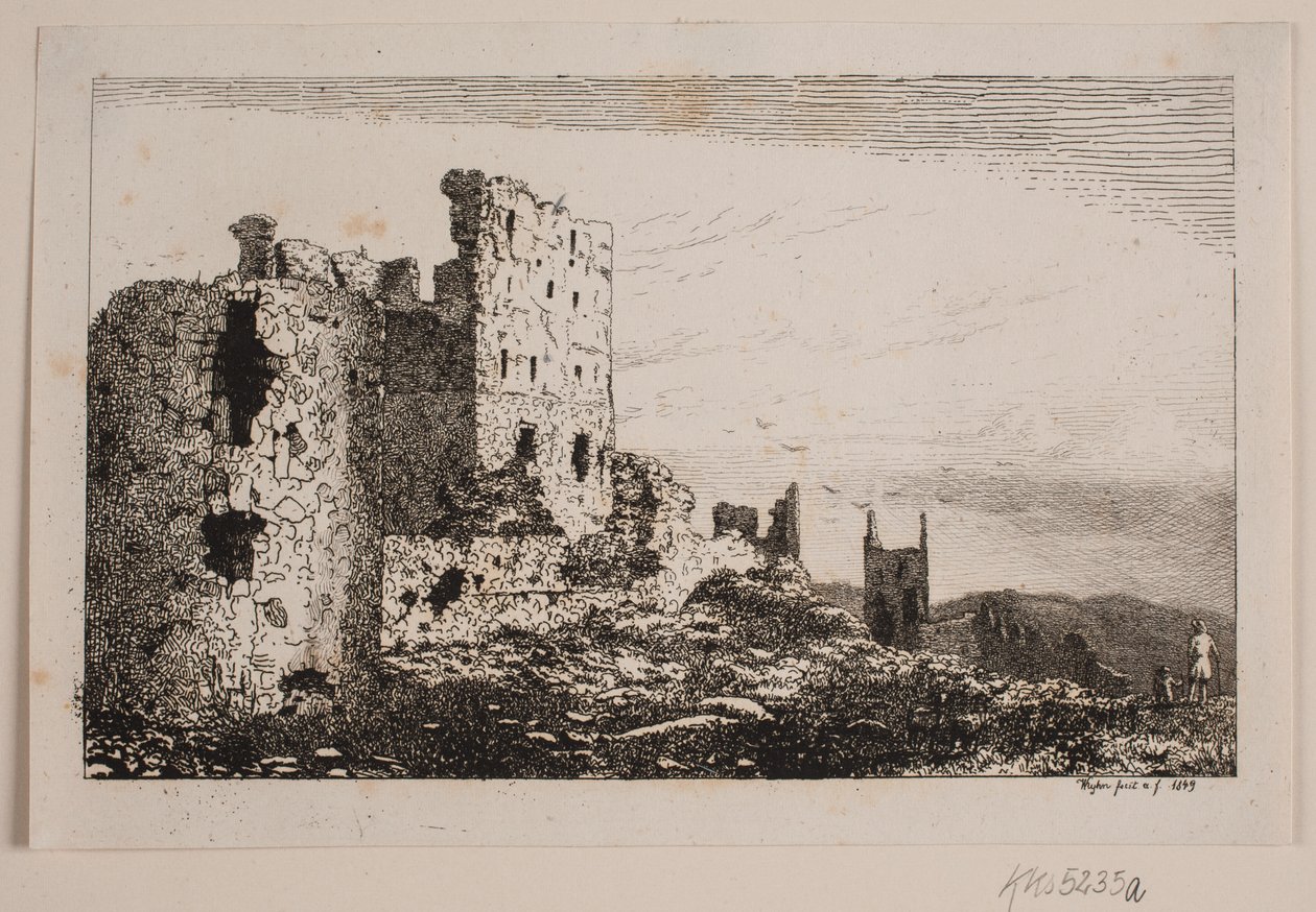 Hammershus a Bornholm da Vilhelm Kyhn