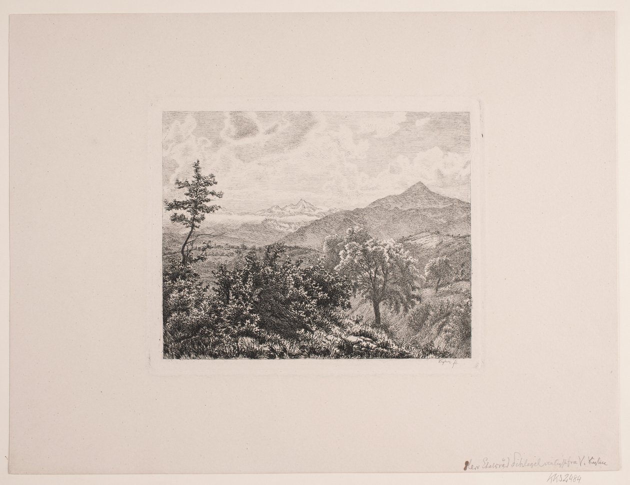 Paesaggio montano da Vilhelm Kyhn