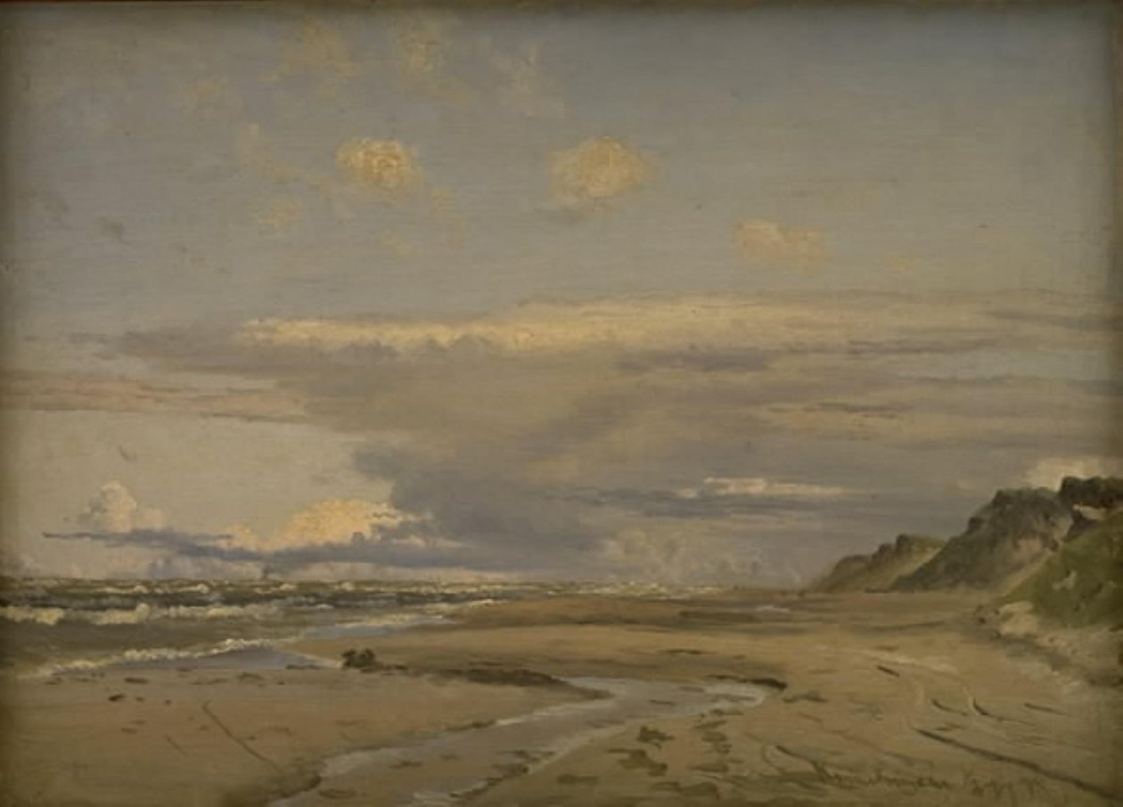 La spiaggia di Kandestederne, Jutland occidentale da Vilhelm Kyhn