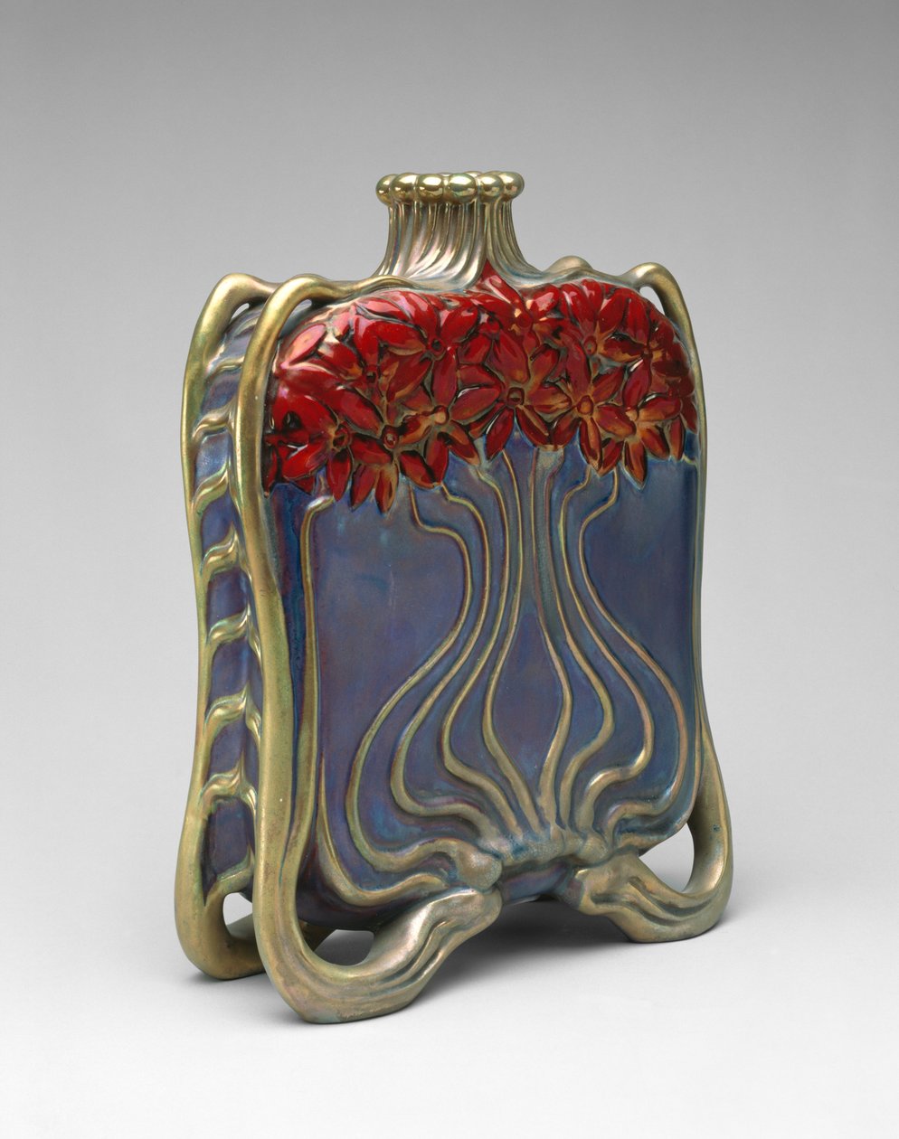 Bottiglia, 1890-1900 da Vilmos Zsolnay