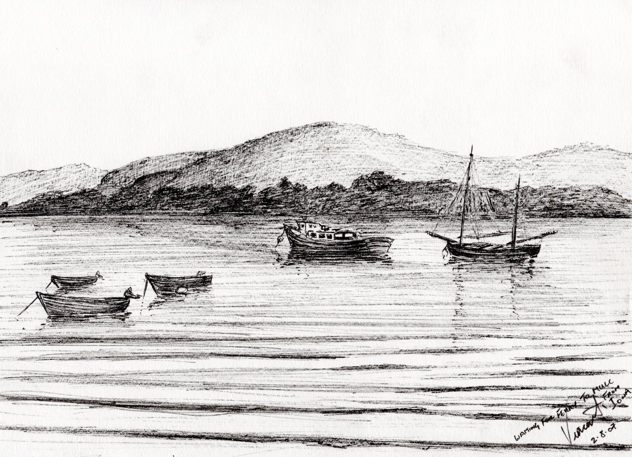 Barche al largo di Iona da Vincent Alexander Booth