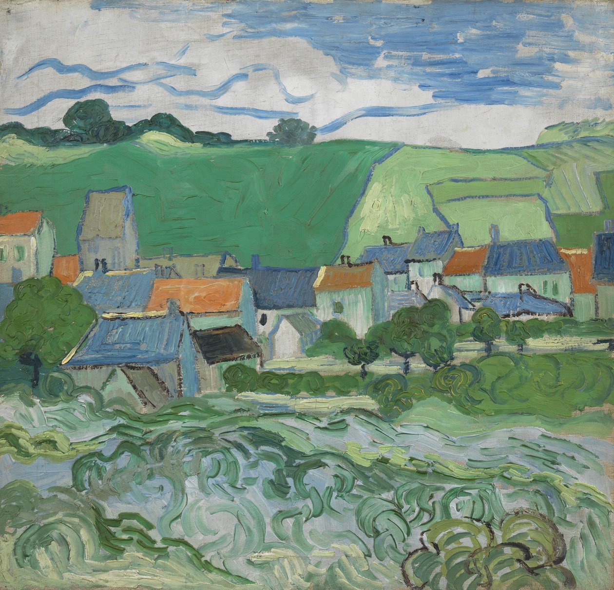 Veduta di Auvers da Vincent van Gogh