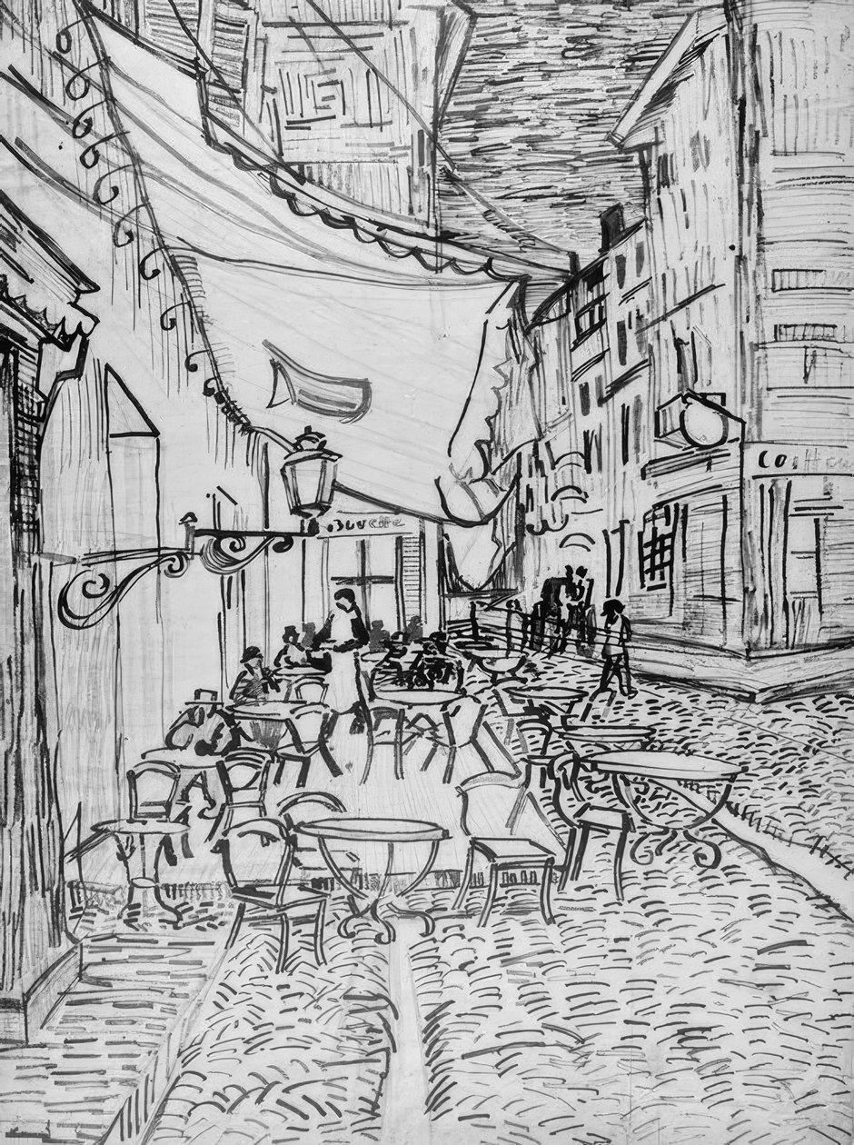 Terrazza del caffè la sera da Vincent van Gogh