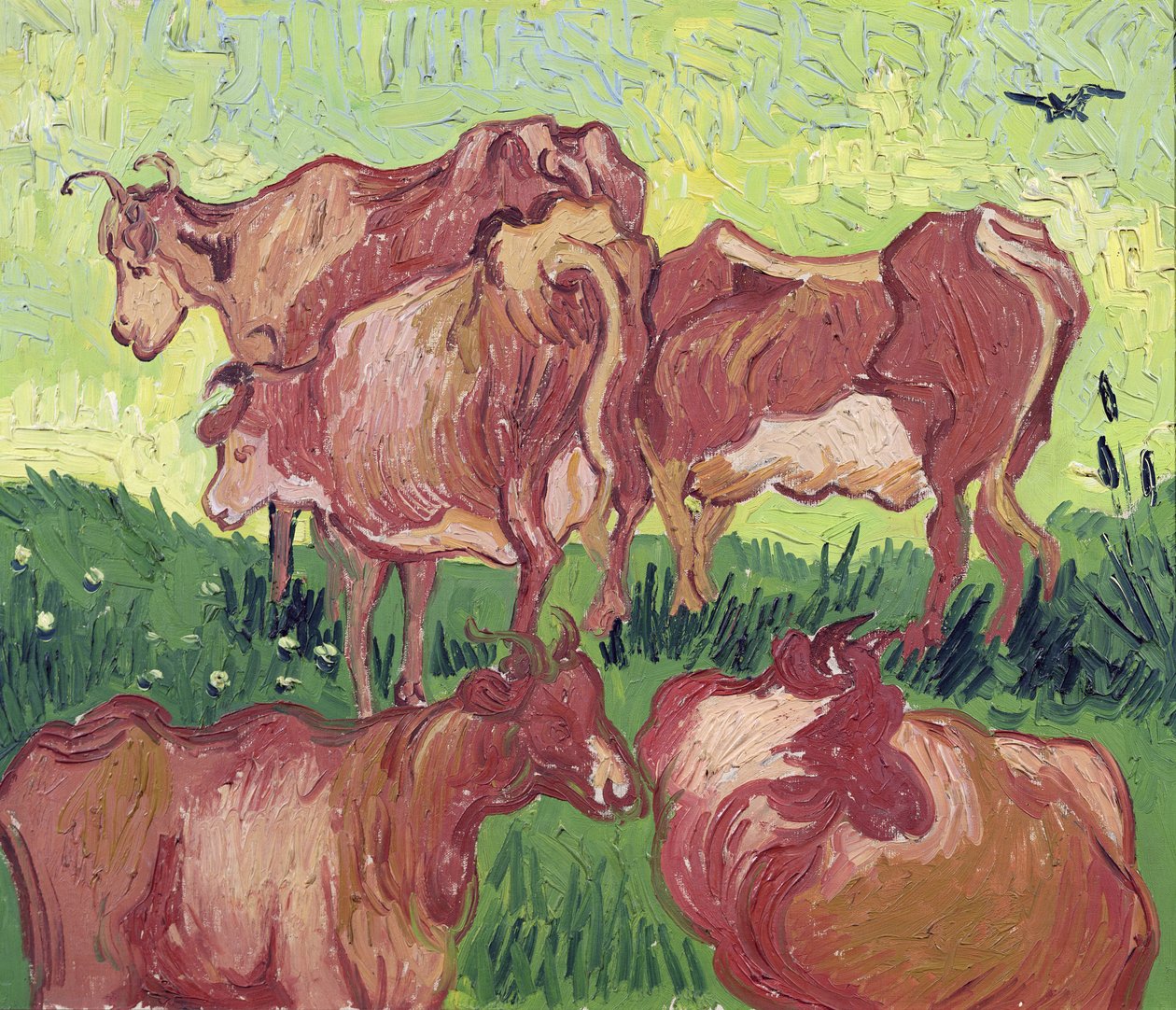 Mucche, 1890 da Vincent van Gogh