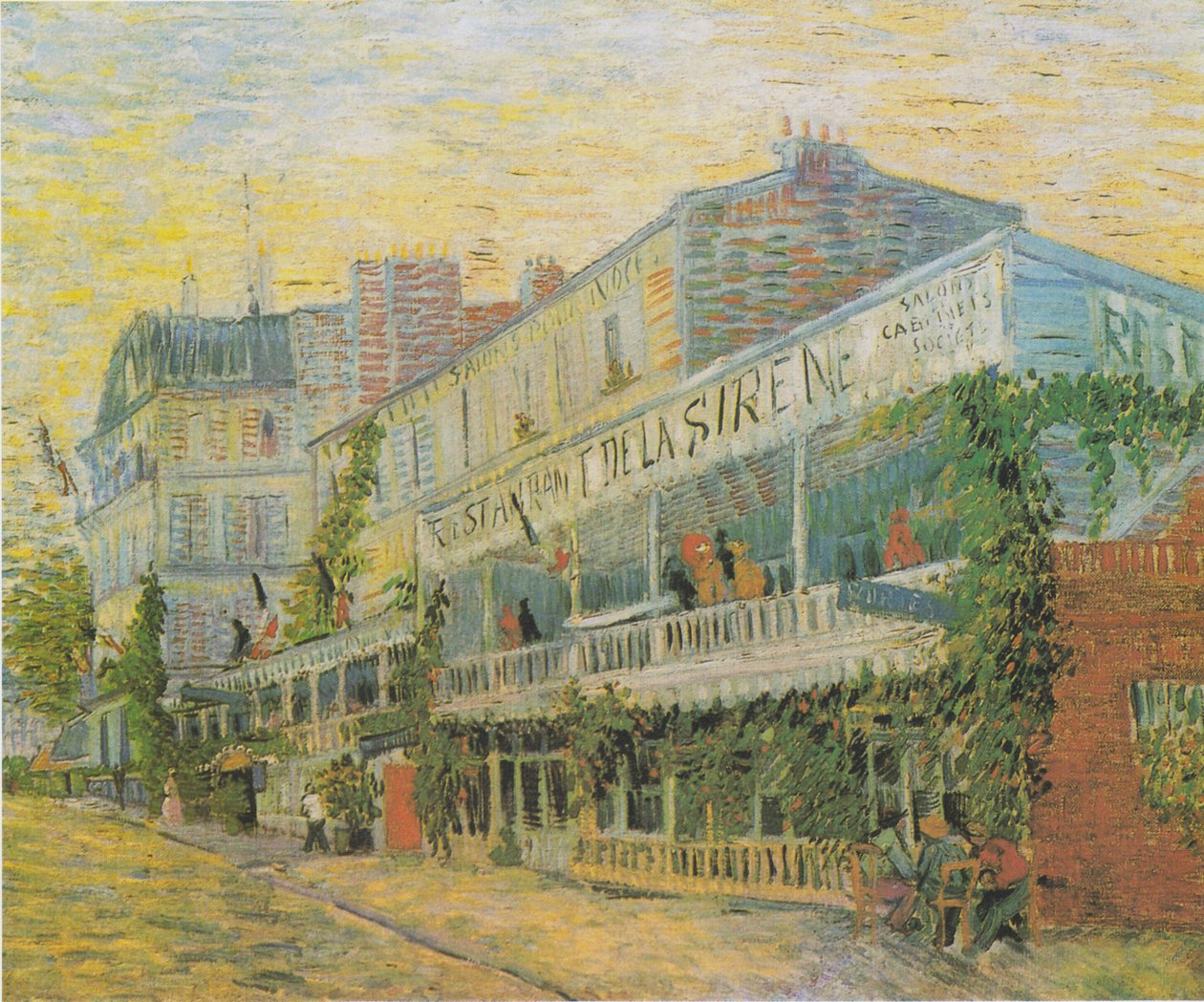 Il ristorante de la Sirène ad Asnières da Vincent van Gogh