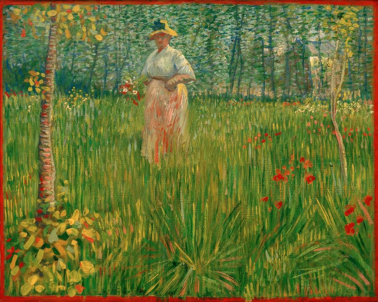 Donna in un giardino da Vincent van Gogh