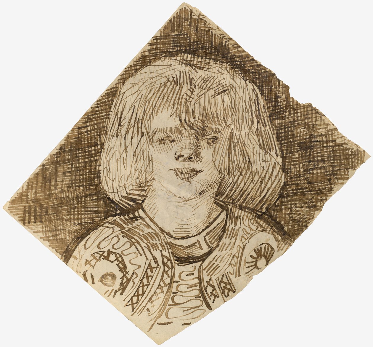 Testa di una ragazza da Vincent van Gogh