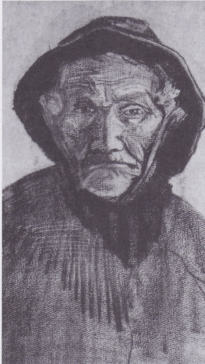 Testa di un Vecchio Pescatore con Cappello da Sud-Ovest da Vincent van Gogh