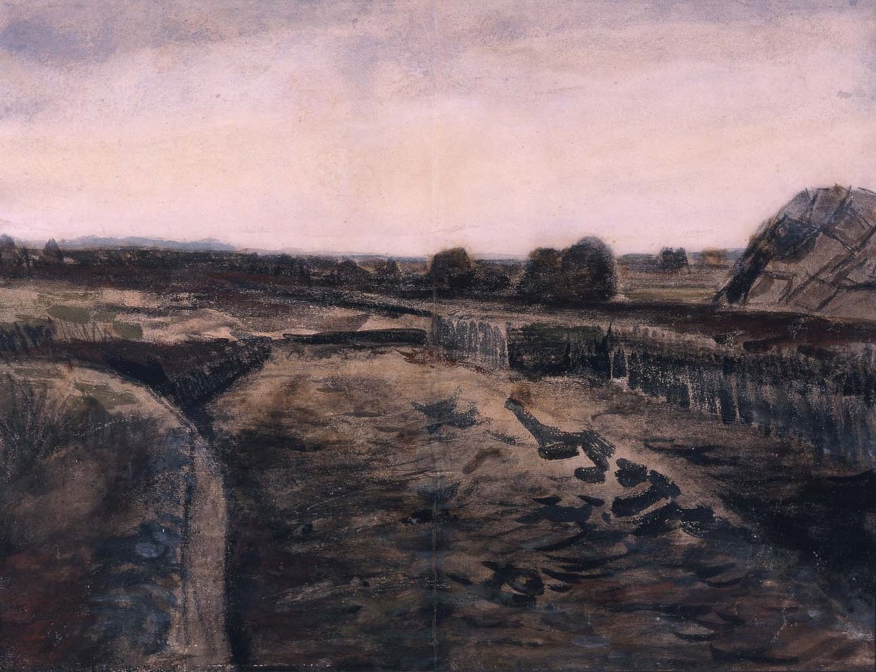 Paesaggio a Drenthe, 1883 da Vincent van Gogh