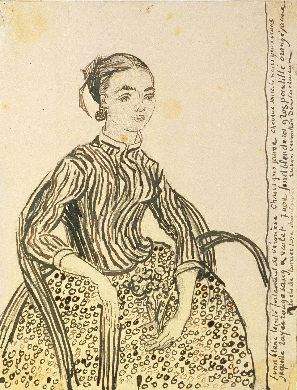 Ritratto di una giovane ragazza, 1888 da Vincent van Gogh