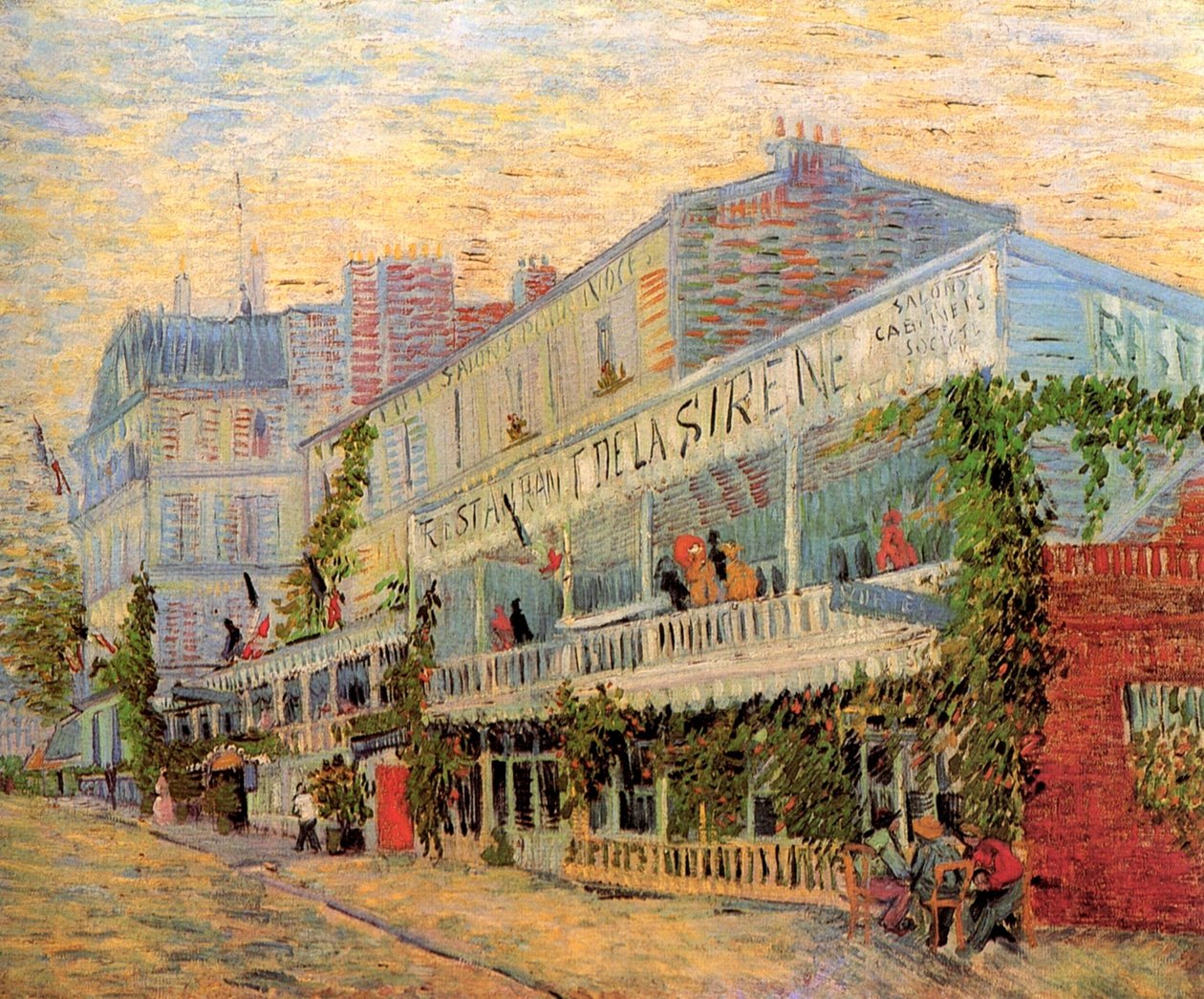 Ristorante De la Sirène ad Asnières da Vincent van Gogh