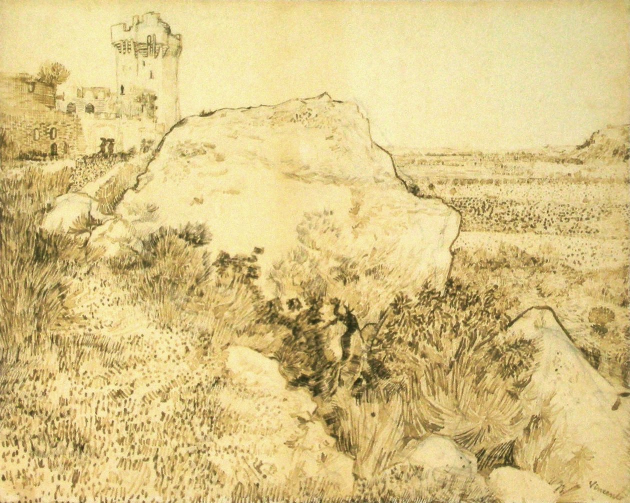 Roccia e rovine da Vincent van Gogh