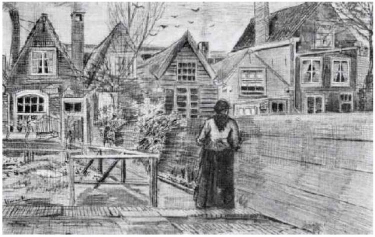 Casa della madre di Sien da Vincent van Gogh