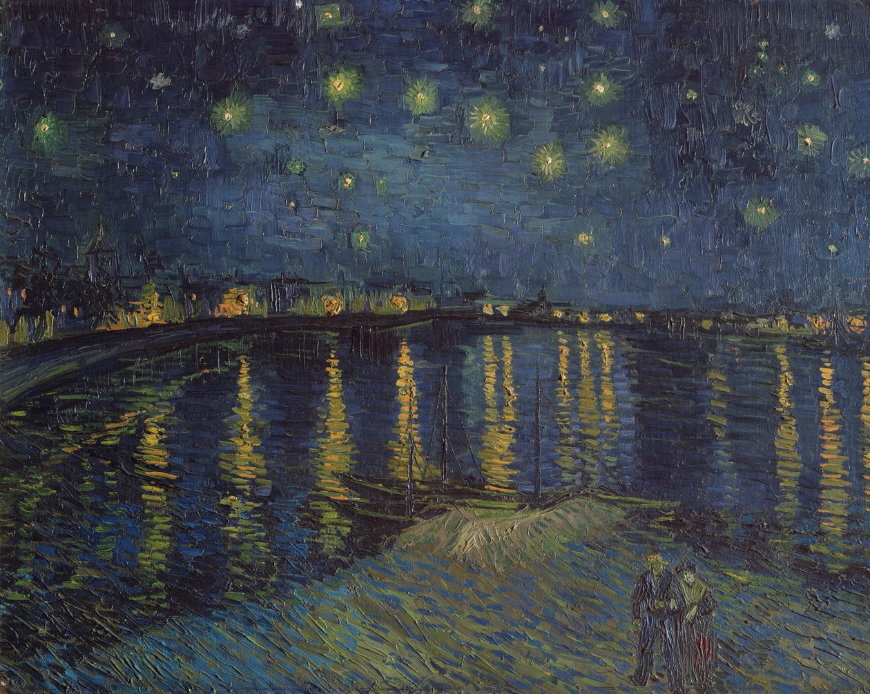 Notte stellata sul Rodano, 1888 da Vincent van Gogh
