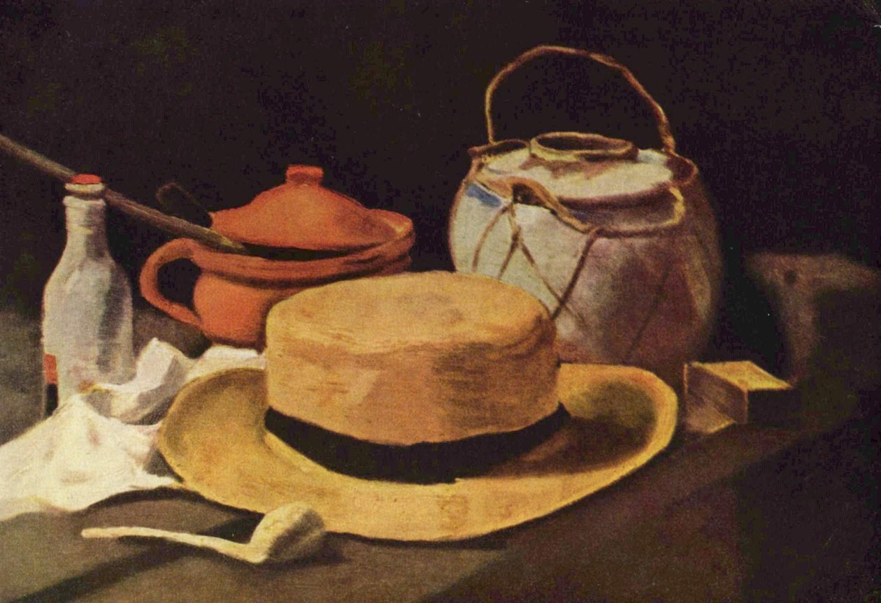 Natura morta con cappello di paglia e pipa da Vincent van Gogh