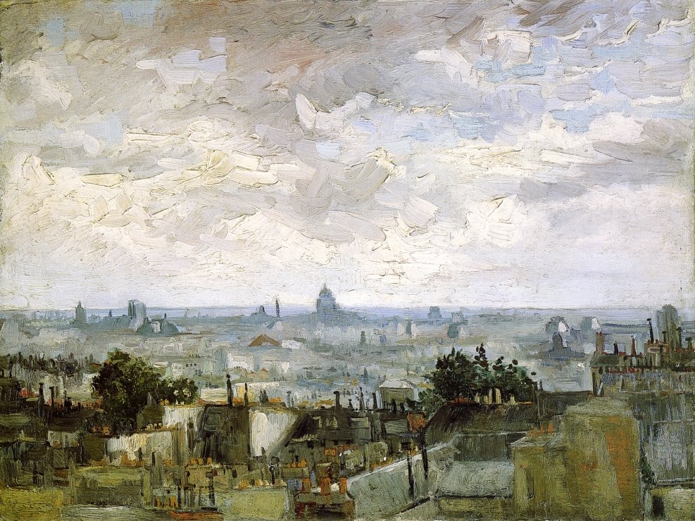 I tetti di Parigi da Vincent van Gogh
