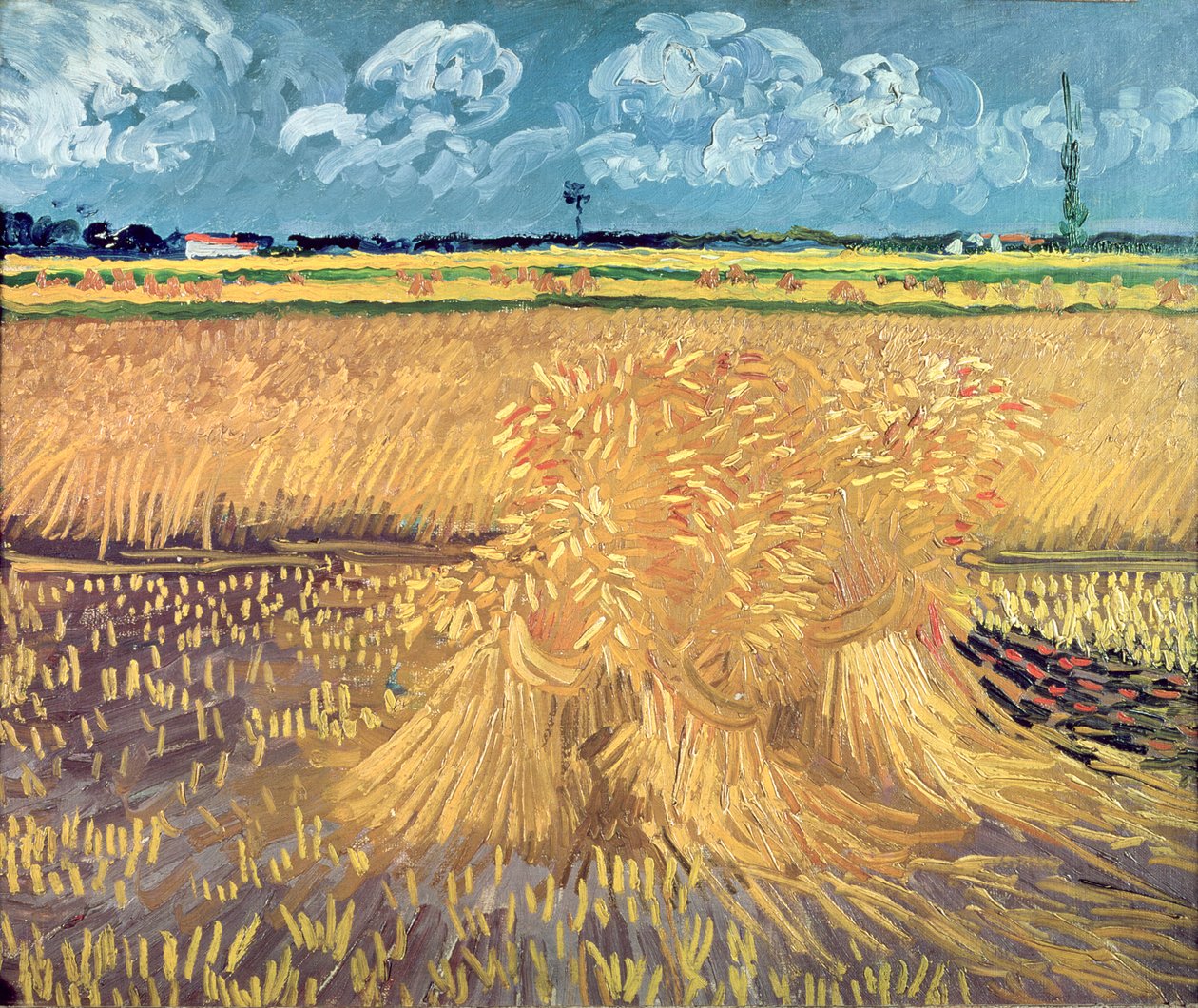 Campo di grano con covoni, 1888 da Vincent van Gogh