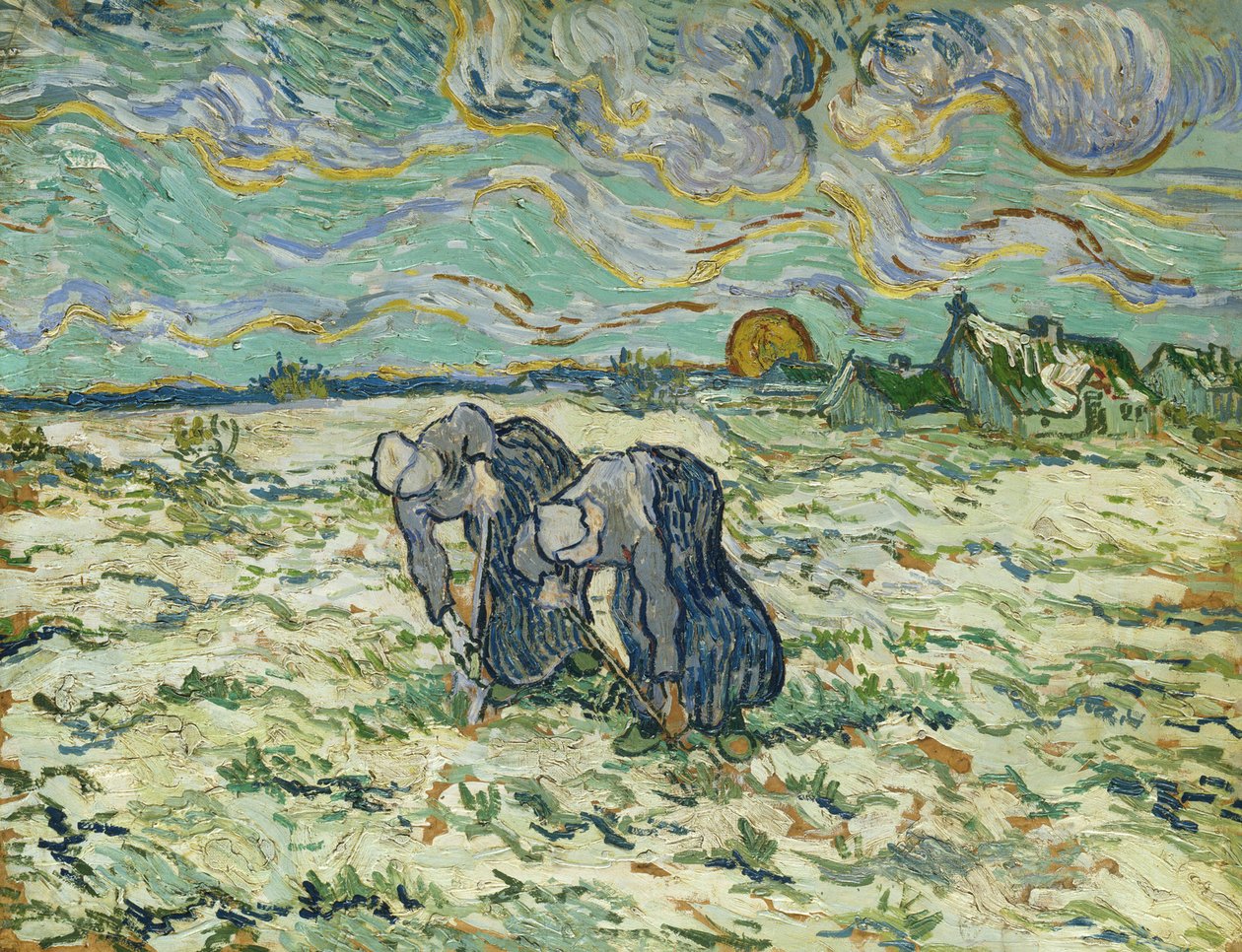 Due contadine, 1890 da Vincent van Gogh