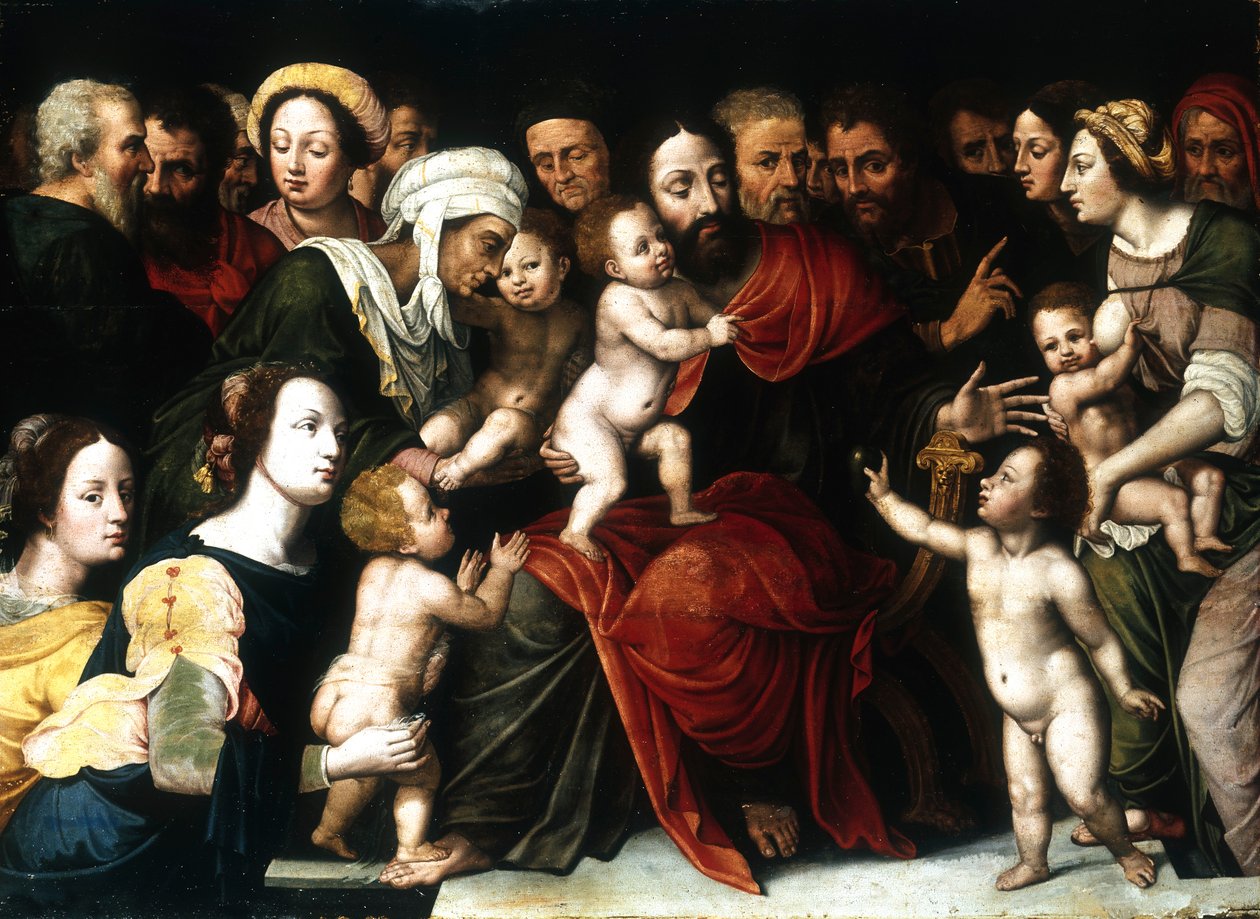 Gesù con i bambini da Vincent Sellaer