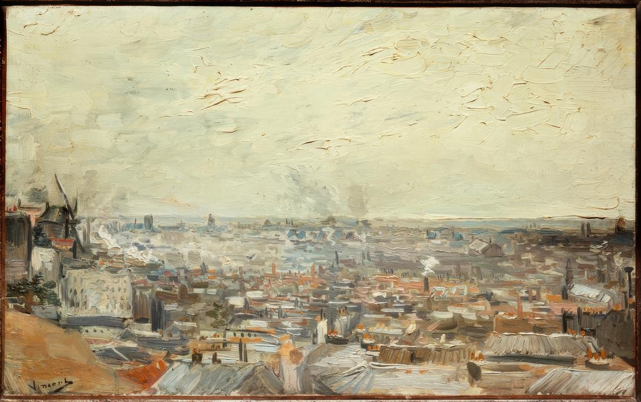 Vista di Parigi da Montmartre da Vincent van Gogh