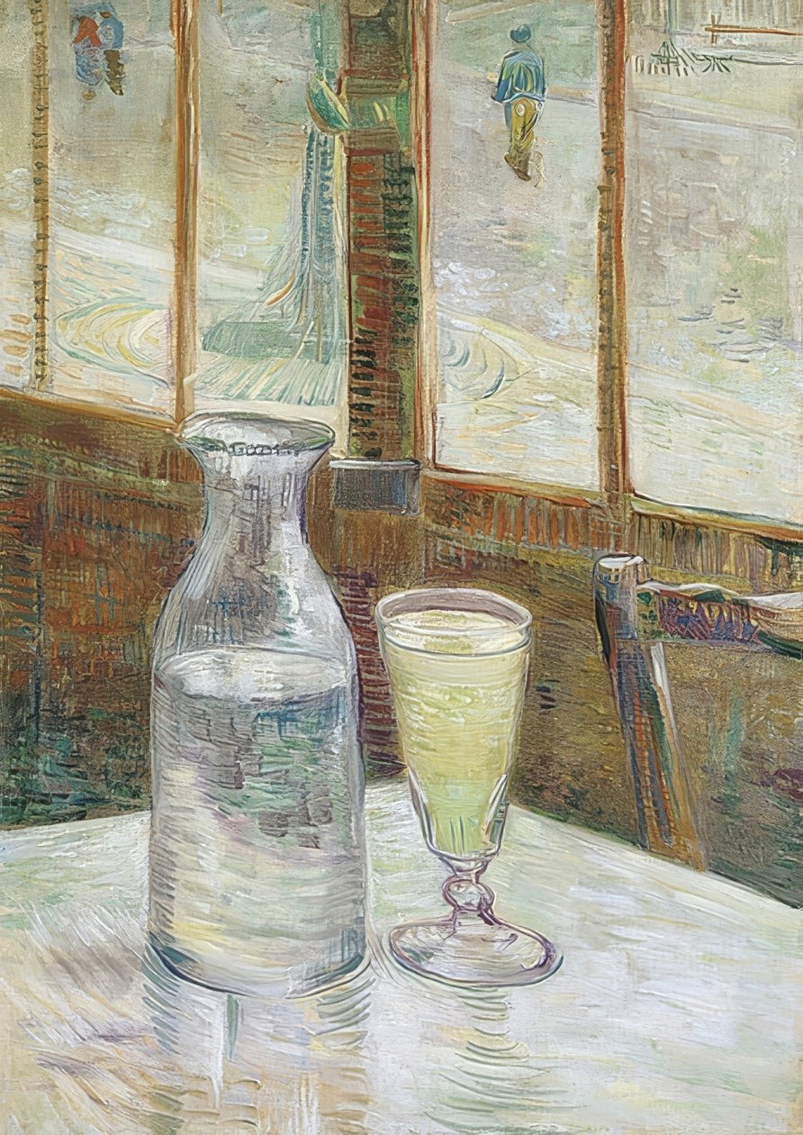 Tavolo da caffè con assenzio da Vincent van Gogh