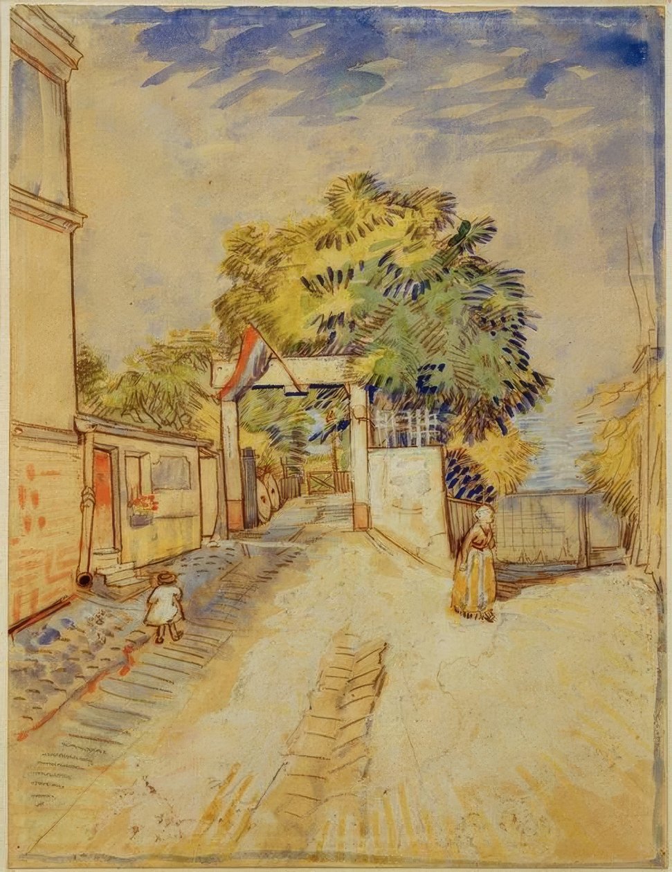 Ingresso al Moulin de la Galette da Vincent van Gogh
