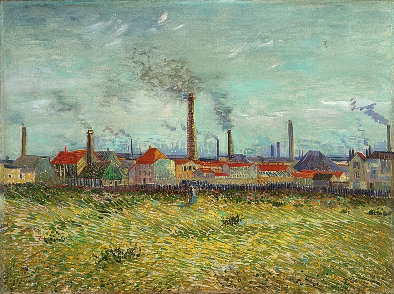 Fabbriche a Clichy. 1887 da Vincent van Gogh
