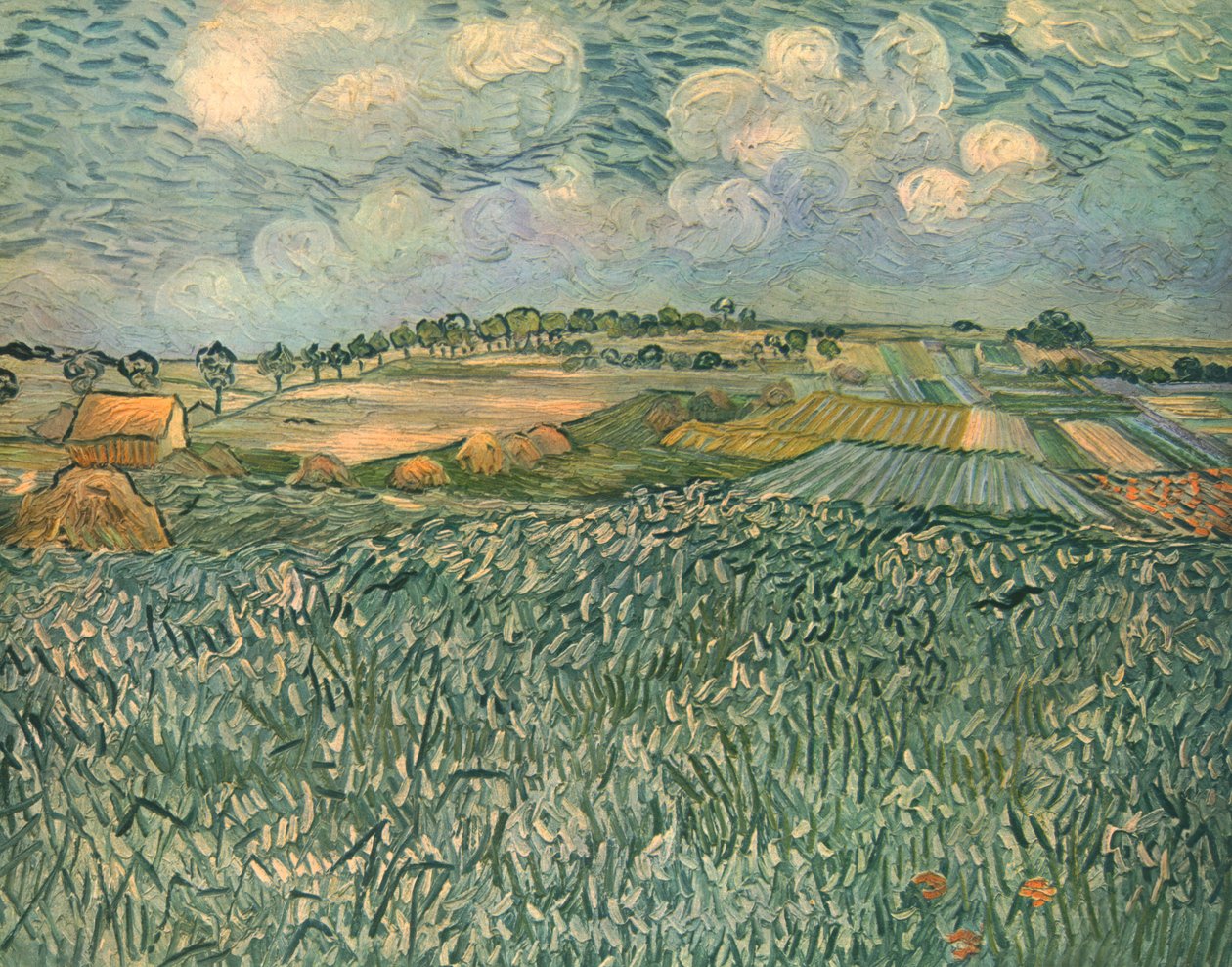 Paesaggio vicino ad Auvers, giugno 1890, 1947 da Vincent van Gogh