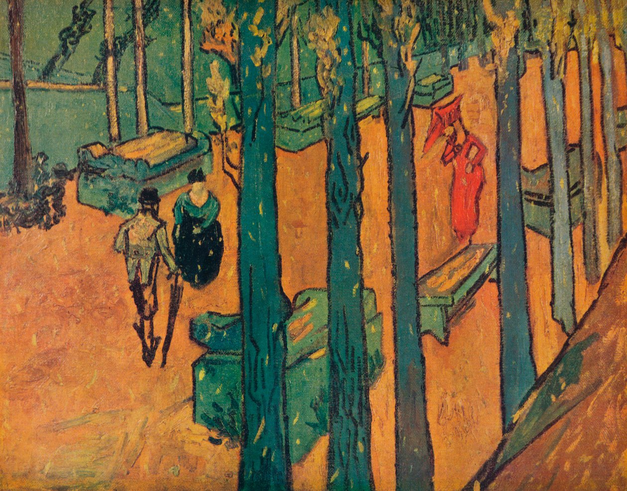 Le Aliscamps, 1888 da Vincent van Gogh