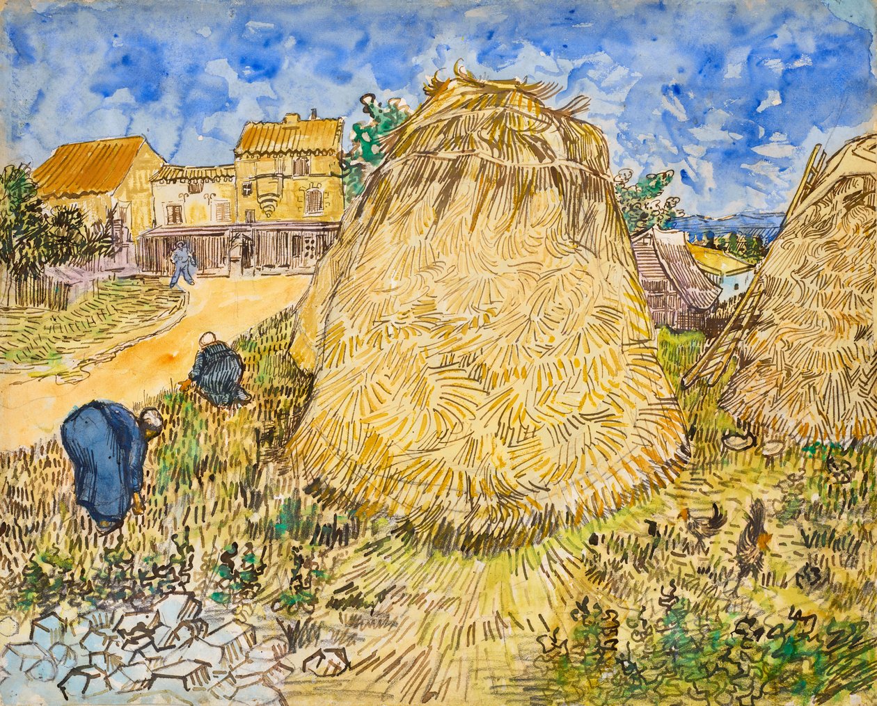 Meules de blé da Vincent van Gogh