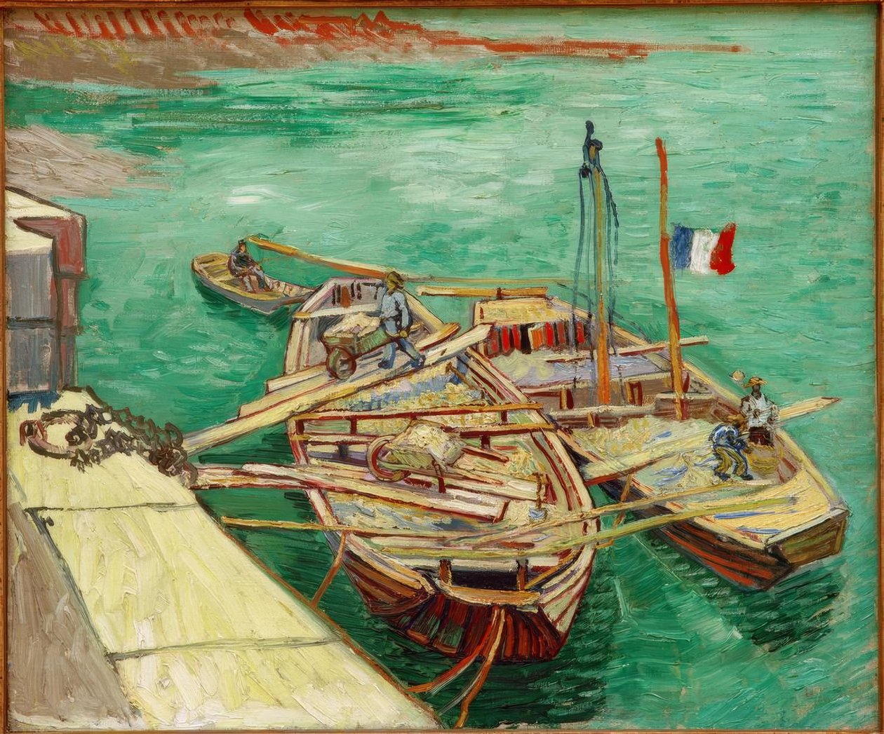 Barche sul Rodano da Vincent van Gogh