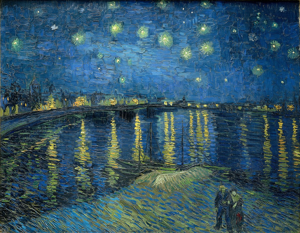 Notte stellata sul Rodano da Vincent van Gogh