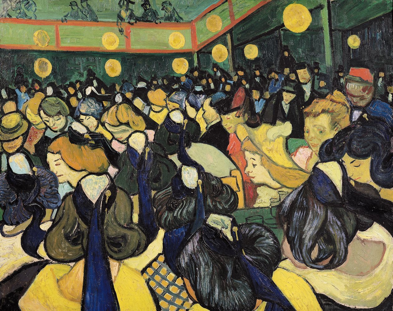 La sala da ballo ad Arles, 1888 da Vincent van Gogh