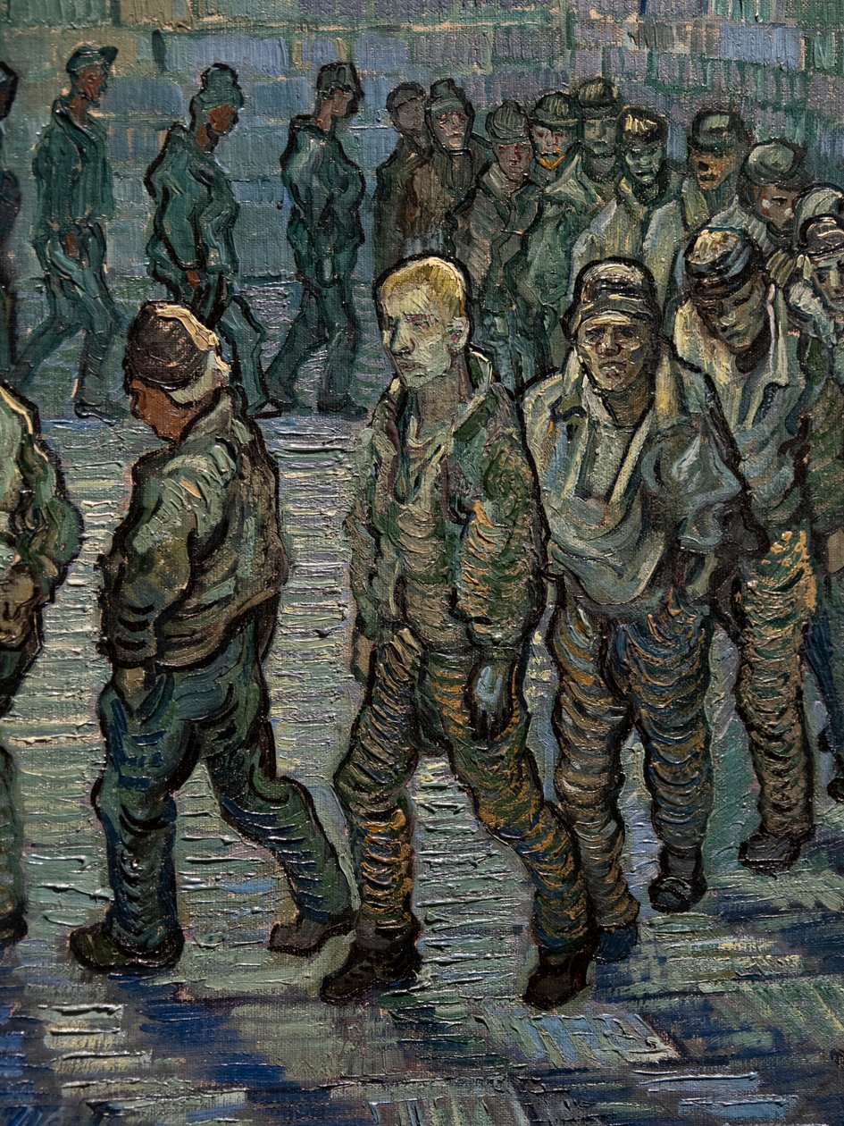 Il cortile della prigione (dettaglio) da Vincent van Gogh