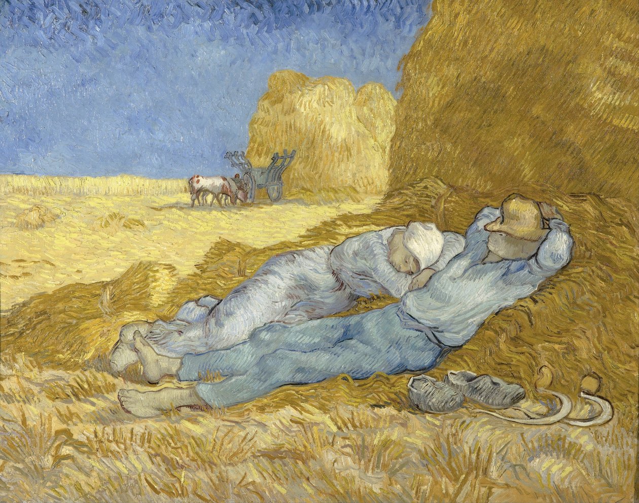 La siesta dopo Millet, 1890 da Vincent van Gogh