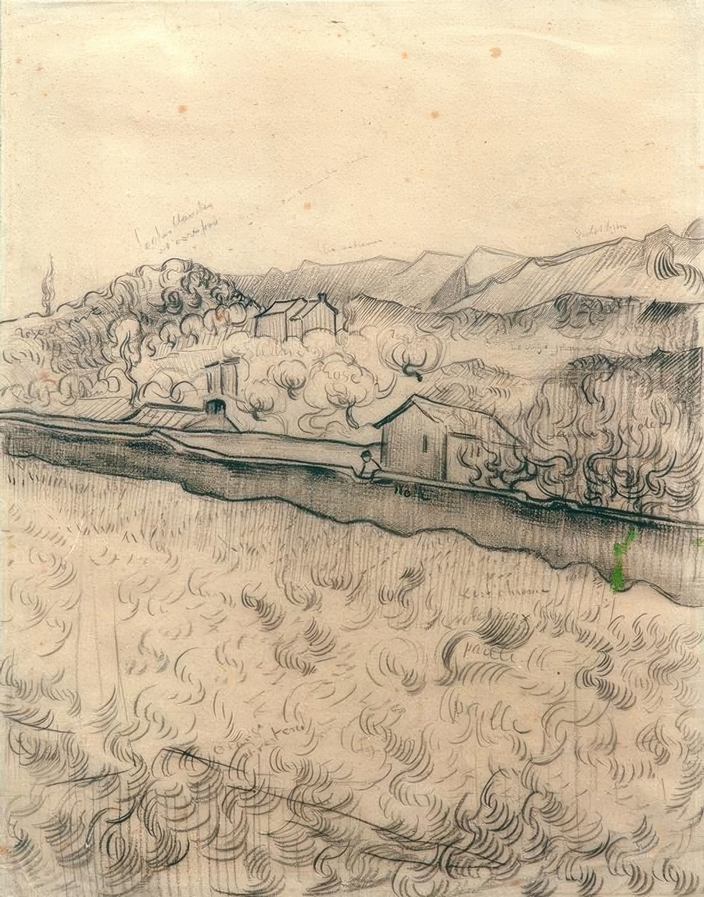 Campo murato da Vincent van Gogh