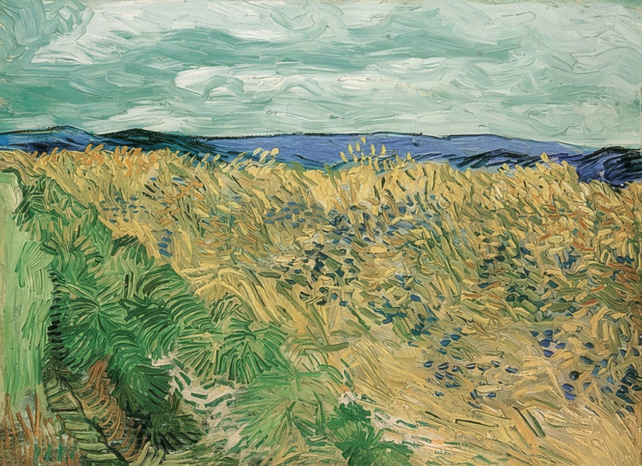 Campo di grano con fiordalisi, Auvers-sur-Oise da Vincent van Gogh