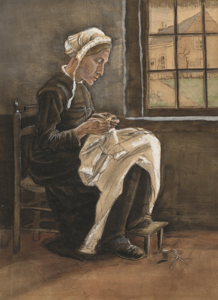 Donna che Cuce da Vincent van Gogh