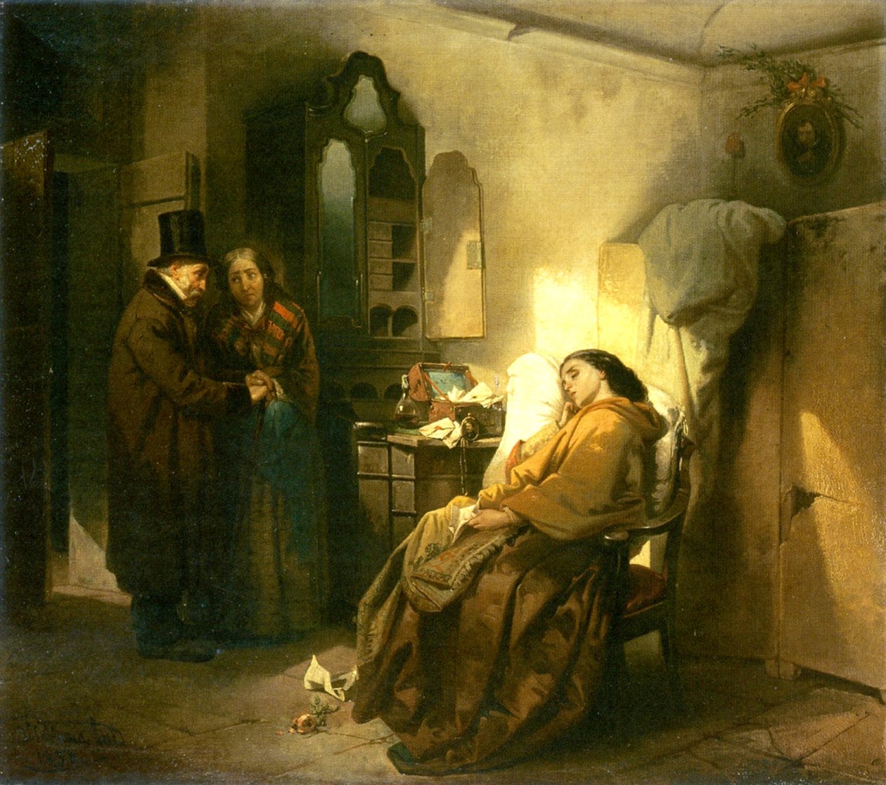 Abbandonato, 1858 da Vincenzo Cabianca