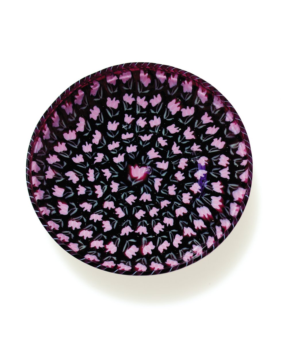 Piatto "murrine" con tulipano da Vincenzo Moretti