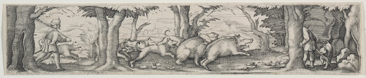 Caccia al Cinghiale da Virgilius Solis