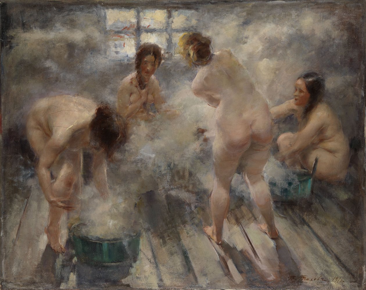 In una Banya russa, 1916 da Vitali Gavrilovich Tikhov