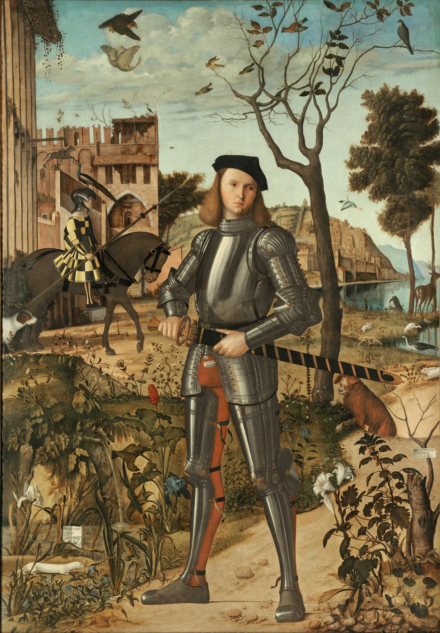 Giovane Cavaliere in un Paesaggio da Vittore Carpaccio