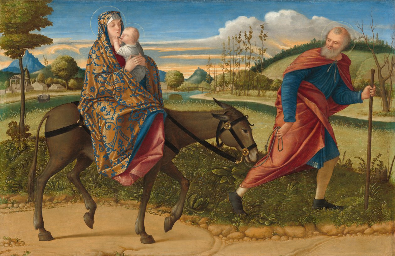 La Fuga in Egitto, c. 1515 da Vittore Carpaccio