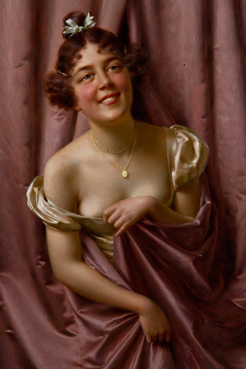 Signora in viola da Vittorio Reggianini
