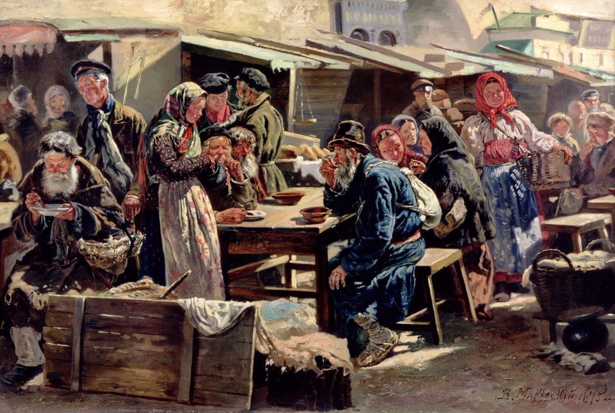 Il Pasto, 1875 da Vladimir Egorovic Makovsky