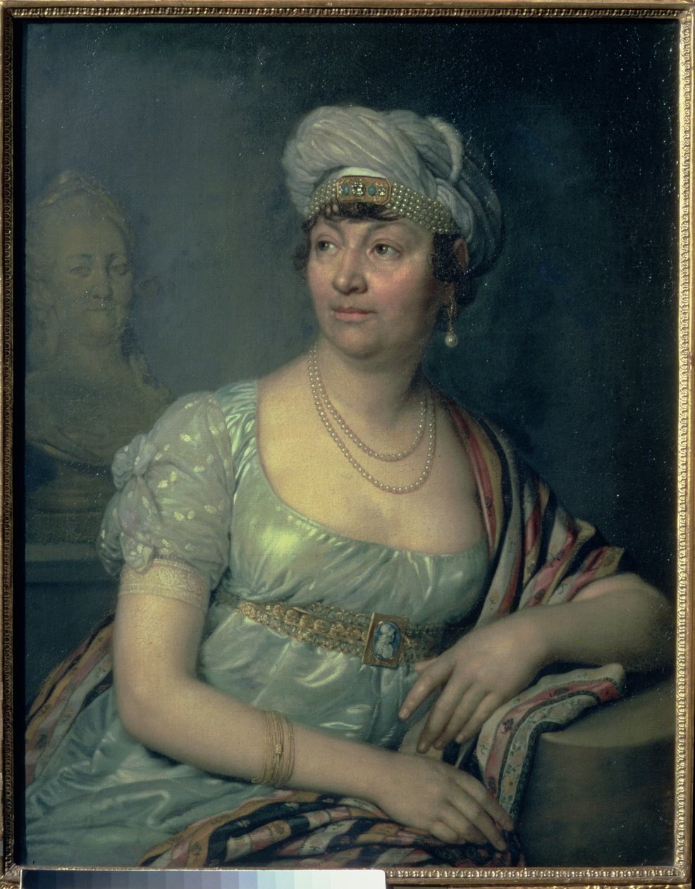 Ritratto di Germaine de Stael (1766-1817), 1812 da Vladimir Lukich Borovikovsky